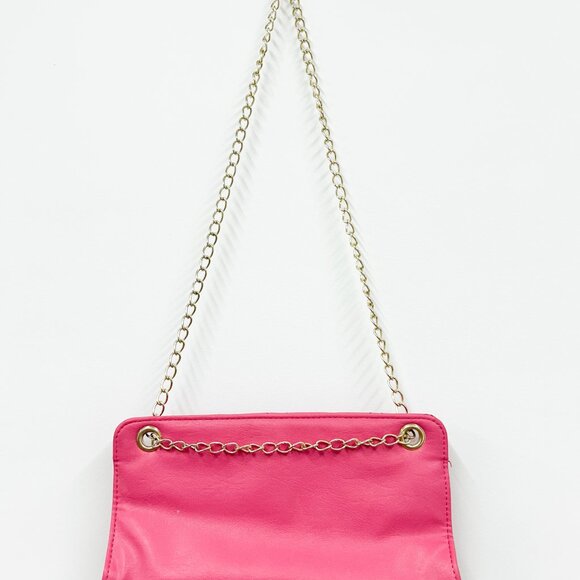 Betsy Johnson Purse, Pink Quilted Luv Betsy Chain Shoulder Purse, Besty Johnson - Picture 5 of 9